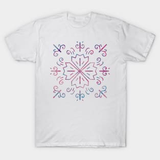 Four Leaves Clover Mandala for Luck T-Shirt